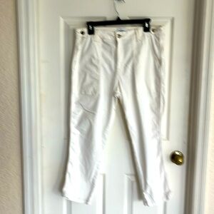 Pistola white jeans capris